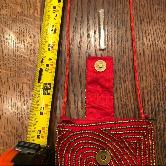 Hand Made Fabric Crossbody Phone Bag - Picture 3 of 9